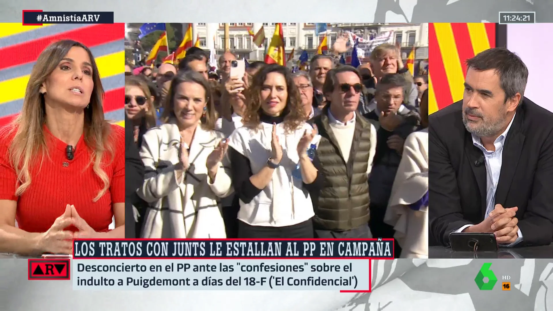 ARV La crítica de Carlos E. Cué al giro del PP sobre Puigdemont: "Le han llamado terrorista y con un terrorista no te reconcilias" ARV La crítica de Carlos E. Cué al giro del PP sobre Puigdemont: "Le han llamado terrorista y con un terrorista no te reconcilias"