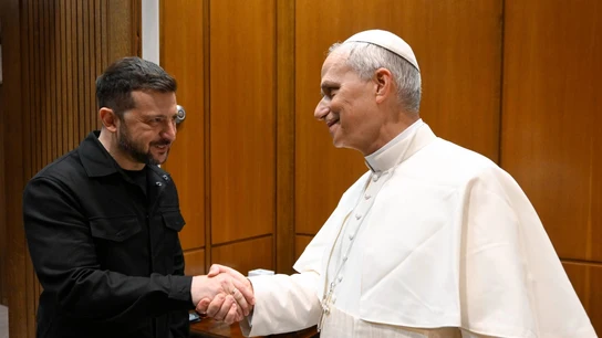 Zelenski, con el papa León XIV Zelenski, con el papa León XIV