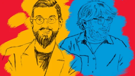 Cartel de 'Manu & Jordi' Manu Sánchez y Jordi Évole graban un capítulo de la próxima temporada de 'Lo de Évole' en el Cartuja Center CITE
