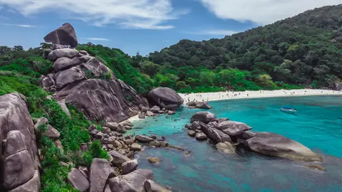 Playa de Koh Similan, en Tailandia Playa de Koh Similan, en Tailandia