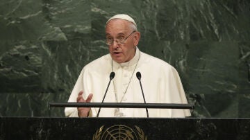 El papa Francisco en la Asamblea General de las Naciones Unidas en Nueva York en 2015. 